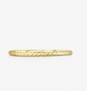 Ring Concierge Skinny rope solid gold eternity Band Ring